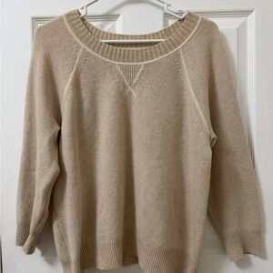 J. Crew Women's Tan Cashmere Sweater